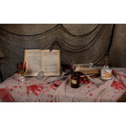 Halloween čierna látka